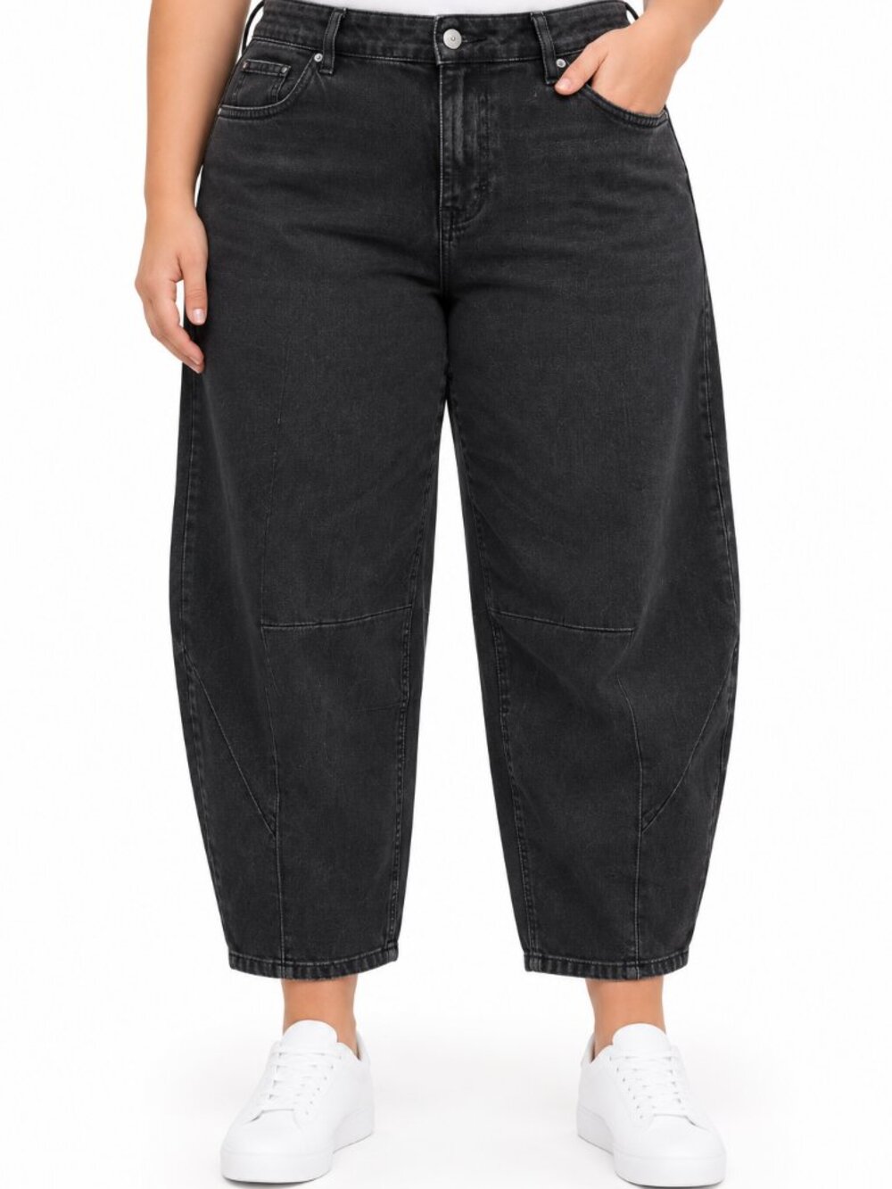 Torrid Drapey Barrel Jeans 20 Short NWT Blue Black Lightweight Denim 25" Inseam